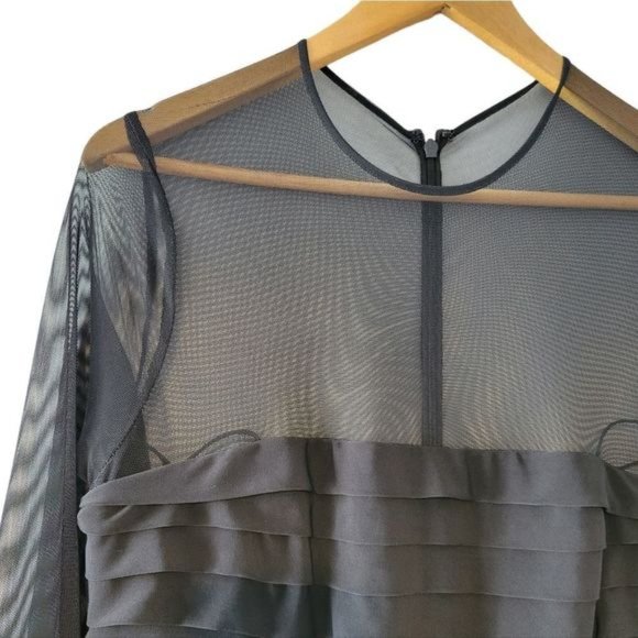 Ralph Lauren Mesh Mini Black Dress Size 10. - Picture 8 of 15